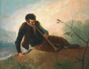 Francisco Goya "Pastor tocando la dulzaina" Museo del Prado