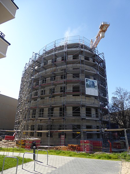 Registro de la construcción del nuevo Centro de Educación Judía en Berlín, el 24 de marzo de 2020. Foto: Fridolin freudenfett/CC BY-SA 4.0 a través de Wikimedia Commons.