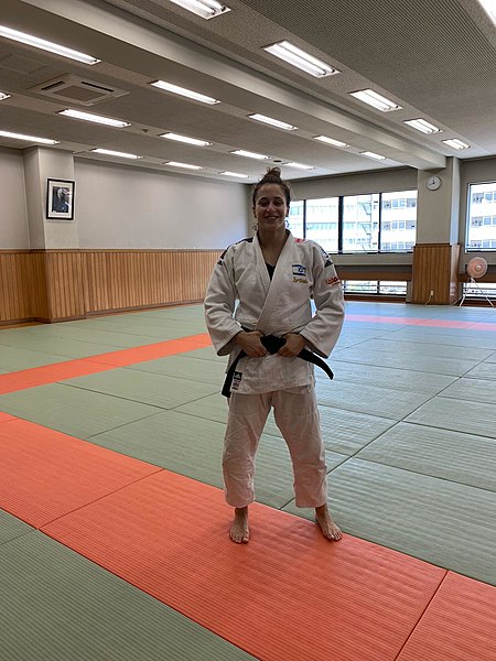 Inbar Lanir, la judoca israelí que ganó la medalla de oro en el campeonato Masters 2023 de Hungría en Budapest. Foto: Rlanir/CC BY-SA 4.0, via Wikimedia Commons.