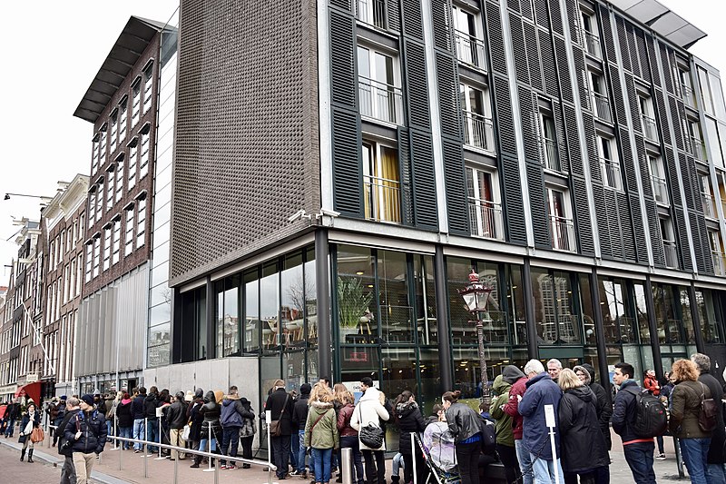 El muse de la Casa Anne Frank House, Amsterdam, Países Bajos. Foto: Ank Kumar/CC BY-SA 4.0, via Wikimedia Commons.