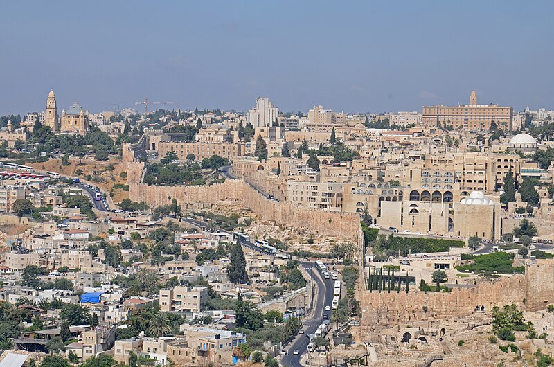 Vista aérea de la ciudad de Jerusalén. Foto: Soluvo, CC BY-SA 4.0 /Creative Commons.