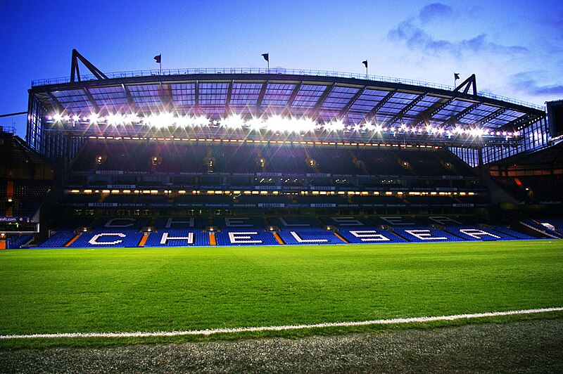 El Stamford Bridge, el estadio de fútbol del Chelsea Football Club en Londres, Reino Unido. Foto: Vespa125125CFC at English Wikipedia/ CC BY-SA 3.0, via Wikimedia Commons.