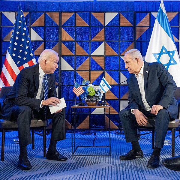 El presidente Joe Biden junto al primer ministro de Israel, Benjamin Netanyahu. Foto: The White House/ Public domain, via Wikimedia Commons.