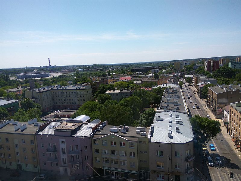 Vista de la ciudad de Lublin desde el hotel Victoria, donde se realizó el evento en apoyo a Israel., Foto: Visem/CC BY-SA 4.0, vía Wikimedia Commons.