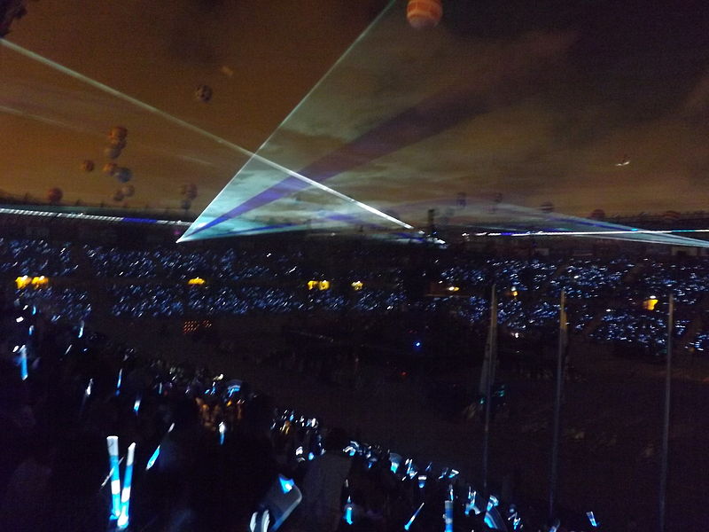 Show de luces durante la inauguración de las Macabiadas de 2013. Foto: Maor X/CC BY-SA 3.0, via Wikimedia Commons.