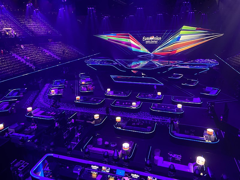 El concurso de Eurovision de 2021, en Rotterdam. Foto: Sietske/CC BY-SA 4.0, via Wikimedia Commons.