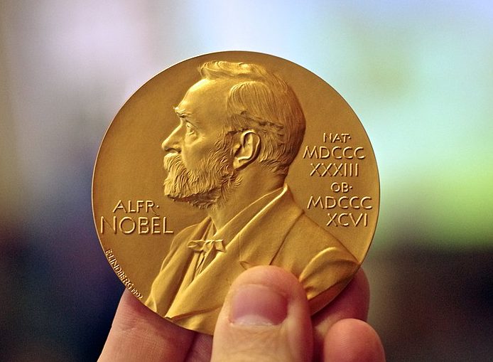 Medalla del Premio Nobel de Química. Foto: Adam Baker/CC BY 2.0, via Wikimedia Commons.