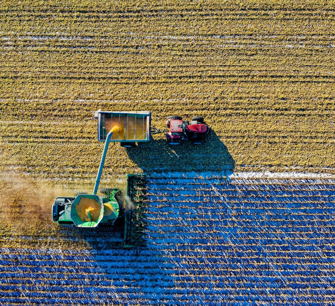 La plataforma de Bluewhite permite ejecutar todas las operaciones agrícolas fácilmente desde cualquier lugar, con el mismo tractor, lo que significa que crecerá más con menos. Foto: Tom Fisk/Pexels.