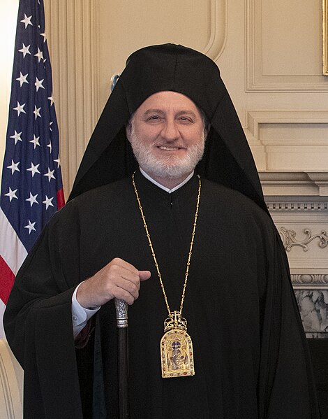 El Arzobispo griego Elpidophoros, Arzobispo de la Arquidiócesis Griega Ortodoxa de América, en el Departamento de Estado de EE. UU., en Washington, DC, el 24 de septiembre de 2020. Foto: U.S. Department of State from United States, Public domain, via Wikimedia Commons.