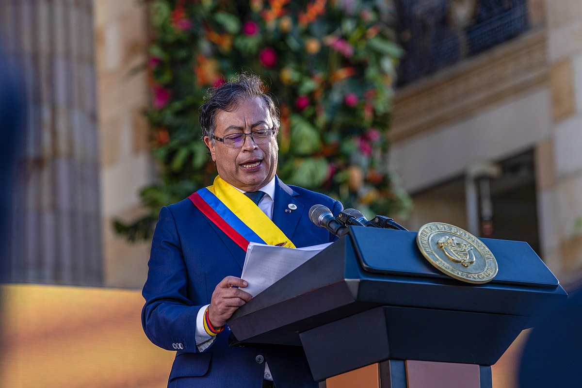 Asunción del presidente colombiano Gustavo Petro en 2022. Foto de USAID. Foto: USAID, Public domain, via Wikimedia Commons.