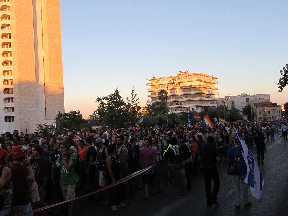 Marcha del Orgullo de Jerusalén, en 2016. Foto: Talmoryair/CC BY-SA 4.0, via Wikimedia Commons.