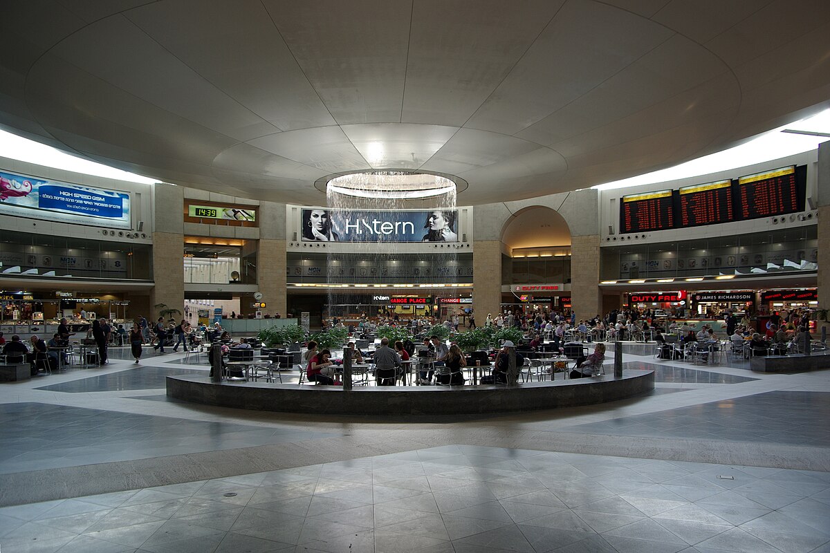 Tel Aviv, Aeropuerto Ben Gurión. Foto: Berthold Werner, CC BY-SA 3.0, via Wikimedia Commons